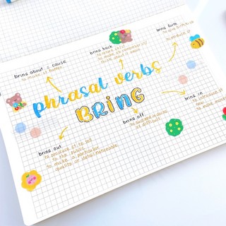 Combo 3 quyển vở may gáy Caro 120 trang-B5 giấy cực dày Ghi chép học tập, Bullet Journal