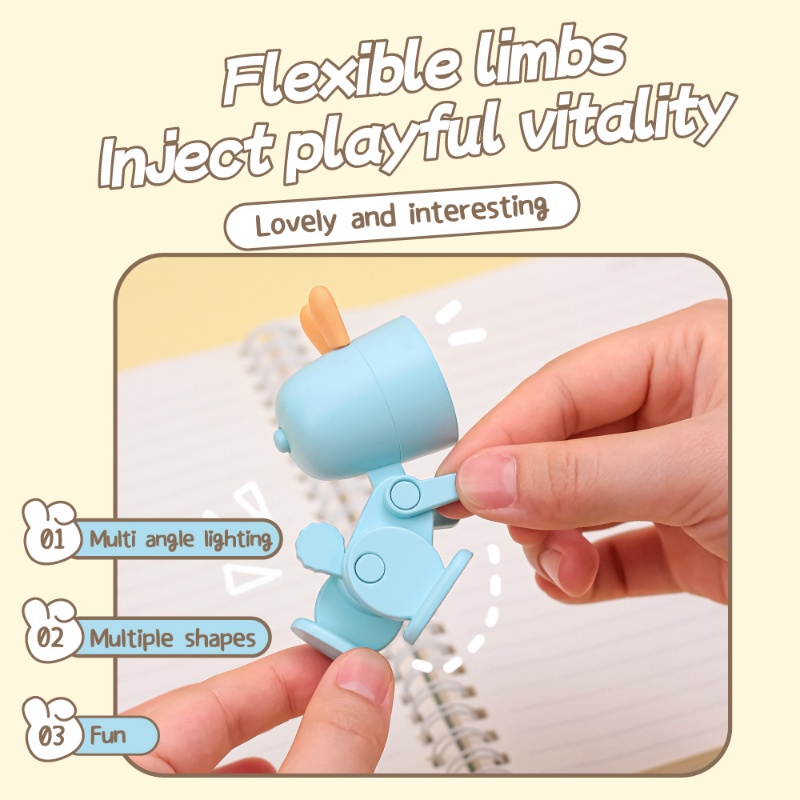 Đèn LED Để Bàn Mini Hình Khủng Long / Thỏ Dễ Thương Có Thể Gập Lại Trang Trí Văn Phòng / Làm Việc