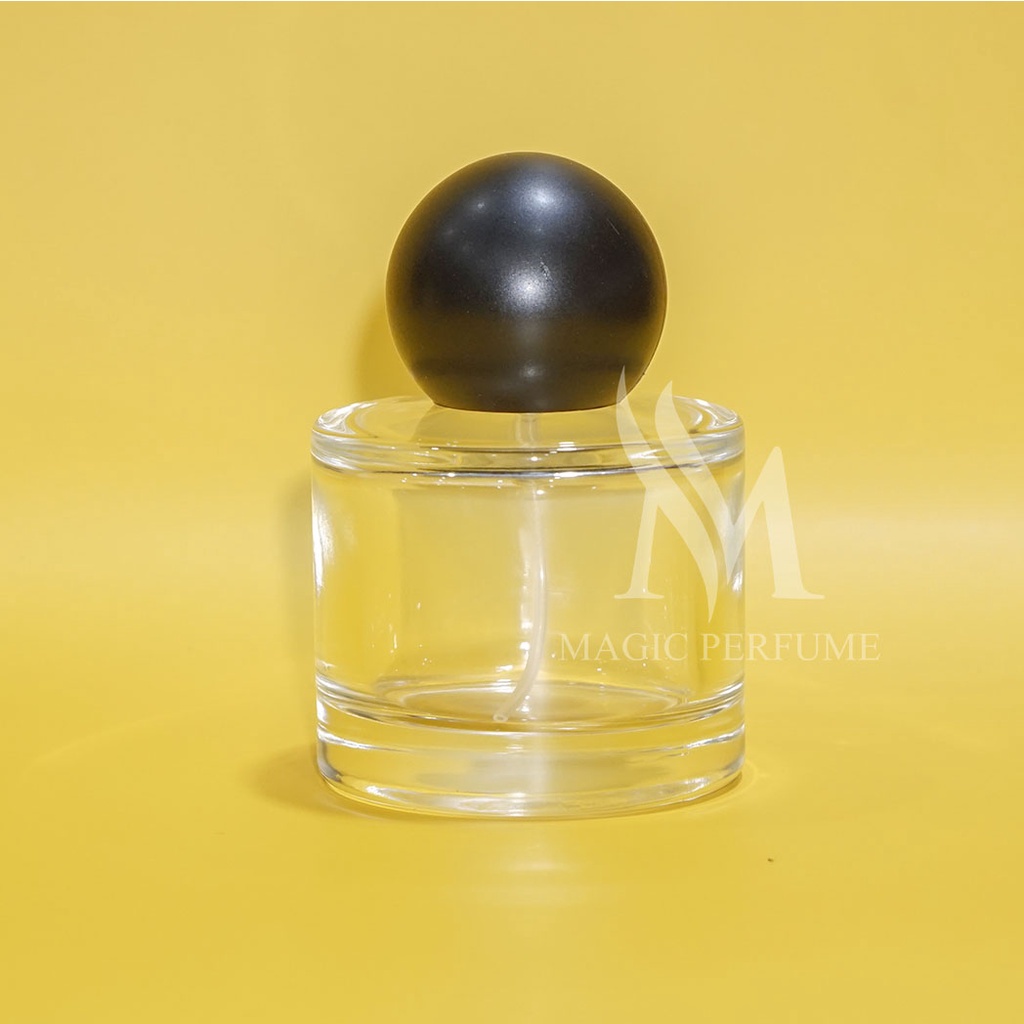 Chai lọ đụng nước hoa thủy tinh trụ ngắn nắp tròn 50ml dạng xịt phun sương