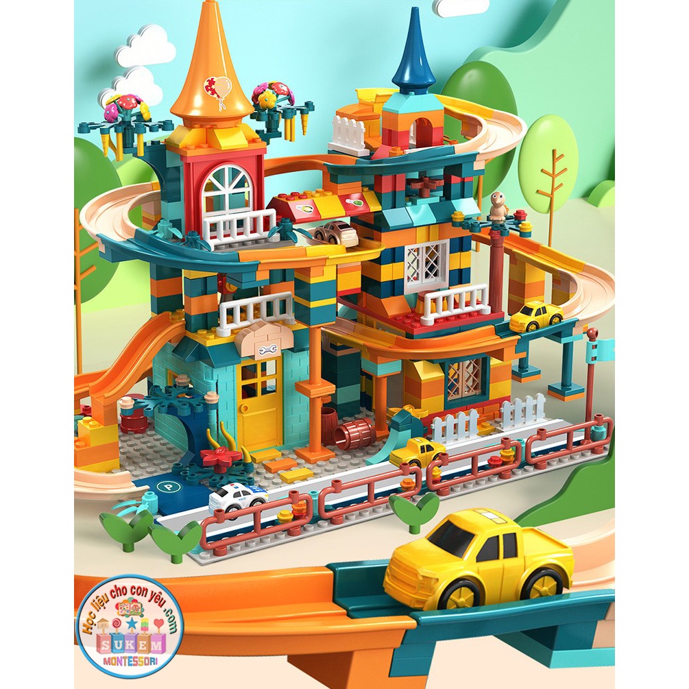 Đồ Chơi Lego Xếp Hình Lắp Ráp Đường Ray Đồ Chơi Lego Cao Cấp 512 Chi Tiết Giúp Bé Phát Triển Tư Duy