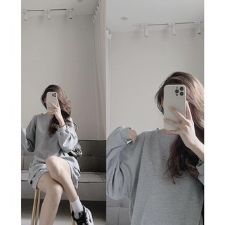 Set nỉ thể thao tổ ong cổ tròn by Samhyewear