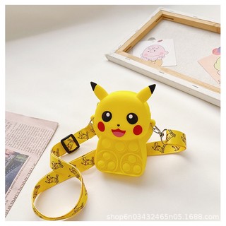Túi đeo chéo Pop it Pikachu cho bé