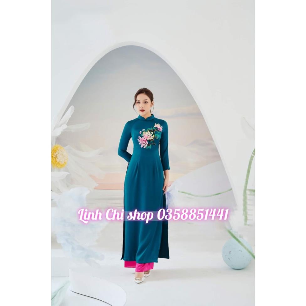 Siêu rẻ siêu phẩm 2023 áo dài thêu lụa tây thi
