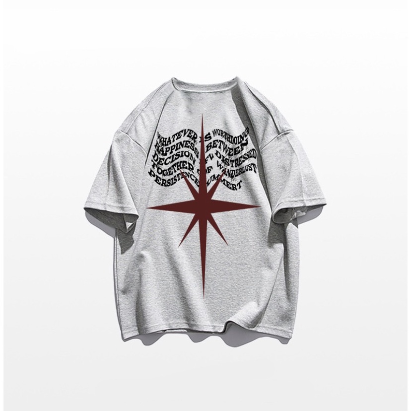 Áo Phông Cổ Tròn In Họa Tiết 5D Chữ Lớn Sành Điệu, Fom UNISEX Từ GAREMSTORE