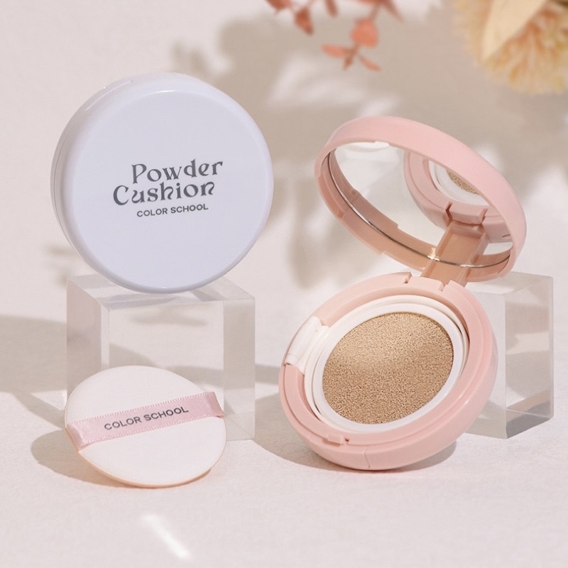 Phấn nước Cushion Color School che khuyết điểm nâng tone nhẹ trên da Mewlig