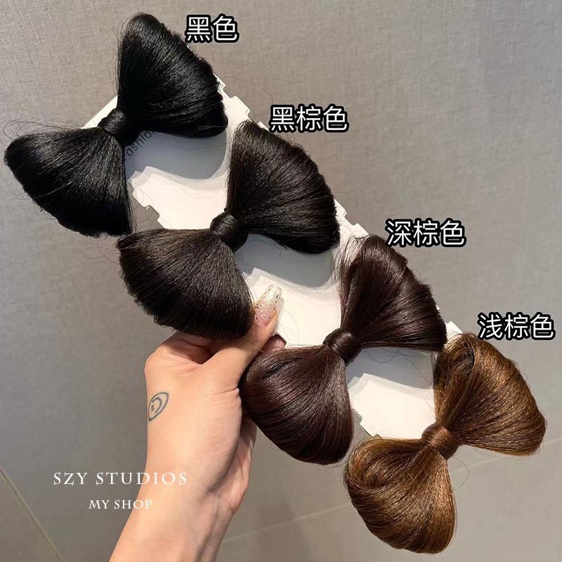 Kẹp Tóc Giả Thắt Nơ Thời Trang Hàn Quốc Dành Cho Nữ