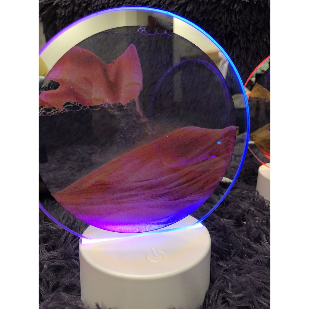 [Hàng Sẳn] Tranh cát chuyển động 3D Kết hợp đèn led chiếu sáng xung quanh , làm quà tặng , trang trí nhà cửa phong thủy.