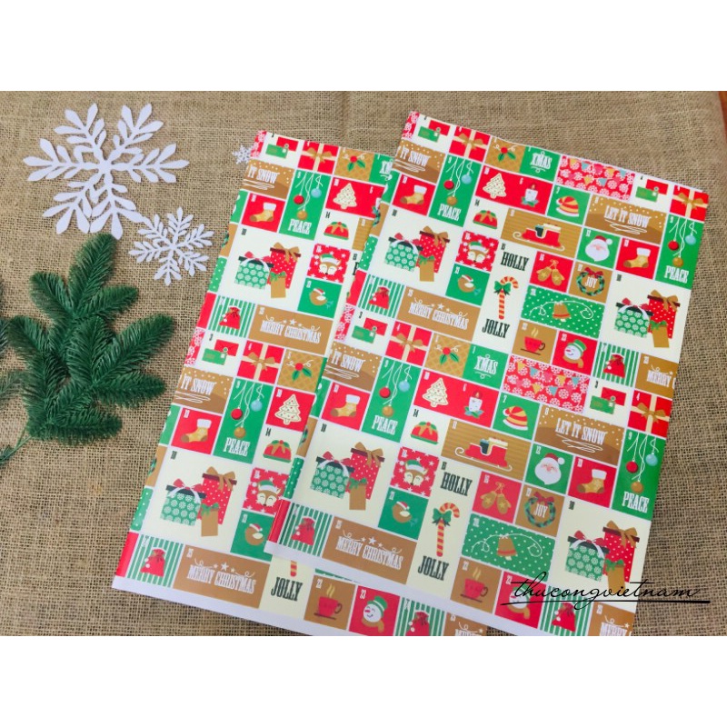 Giấy gói quà Giáng Sinh