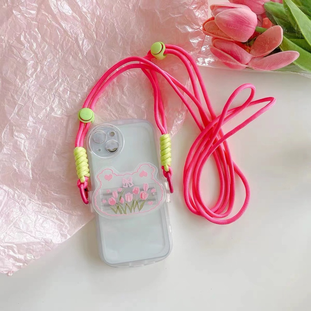 Dây Đeo Điện Thoại Chống Thất Lạc Hình Gấu StellaLou Kiểu Hàn Quốc Dễ Thương