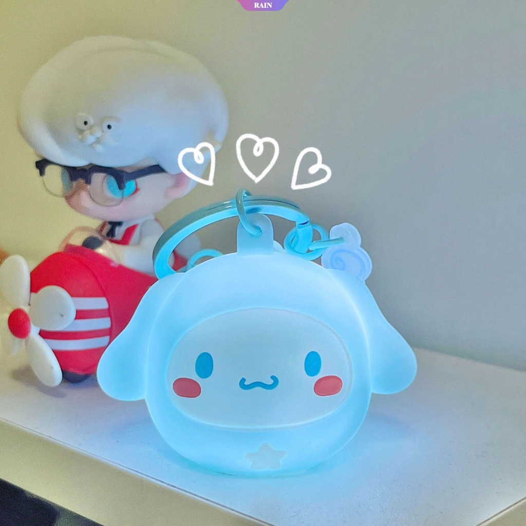 SANRIO Móc Khóa Hình Cinnamoroll Hoạt Hình Dạ Quang Dễ Thương