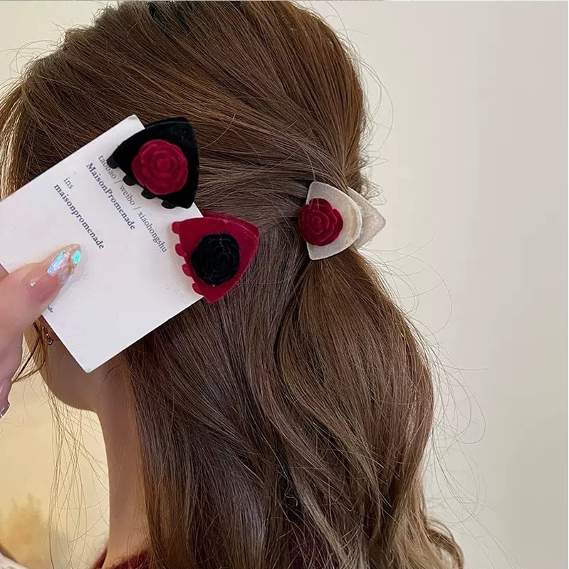 Kẹp Tóc Hình Tai Mèo Dễ Thương Phong Cách Vintage