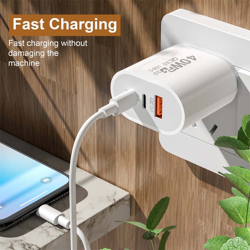 Bộ SạC Nhanh Elough 3 CổNg Type C 40W USB Chuyên DụNg Cho ĐiệN ThoạI