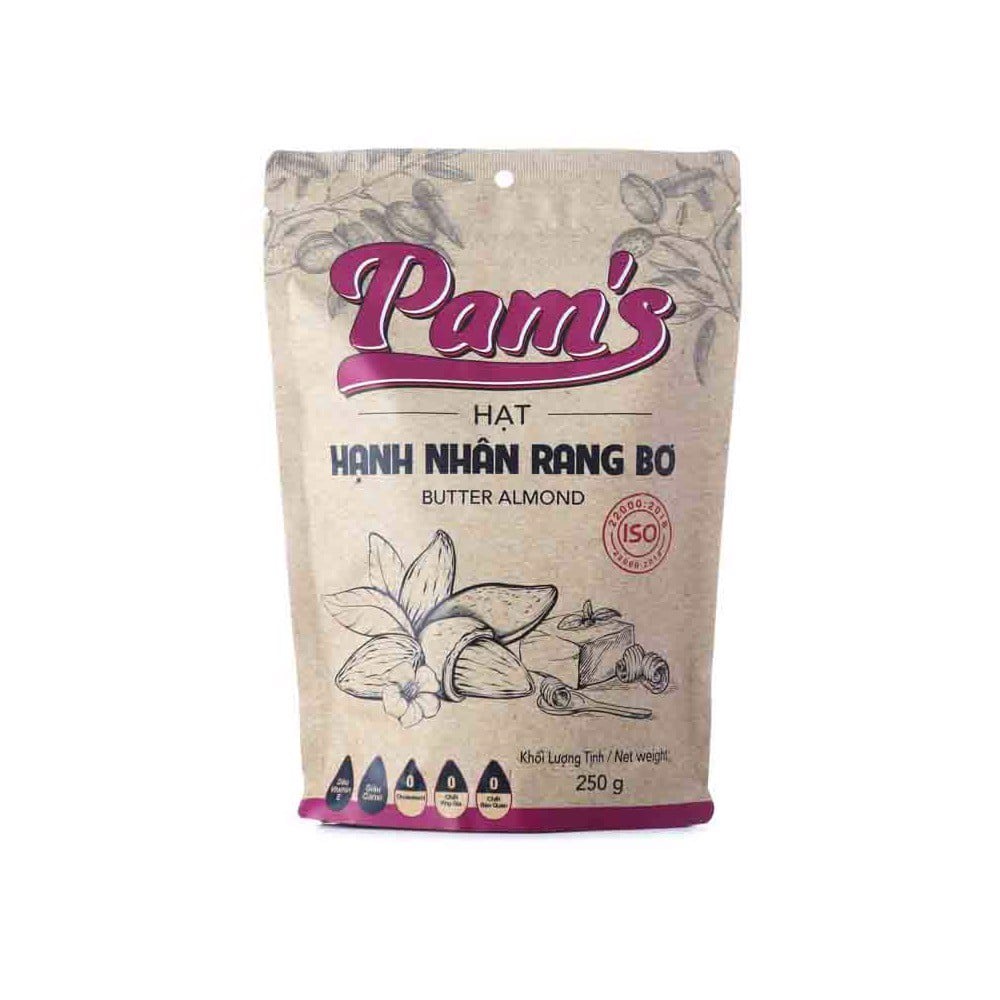 Hạt Hạnh Nhân Rang Bơ Pam's 250g - NLLP Store Ngại Gì Không Thử