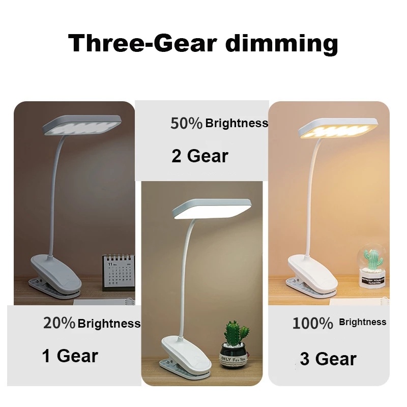 Usb plug-in đèn đọc sách có thể uốn cong cực dài linh hoạt / đèn bàn có thể điều chỉnh 3 bánh răng