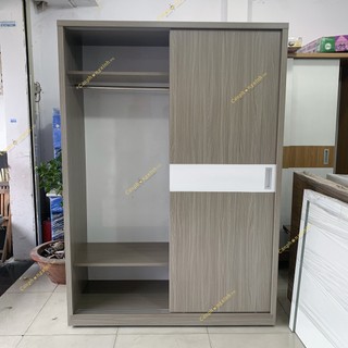 Tủ quần áo, tủ cửa lùa có ngăn hộc để đồ đa năng, gỗ cn MDF, CPX-T13