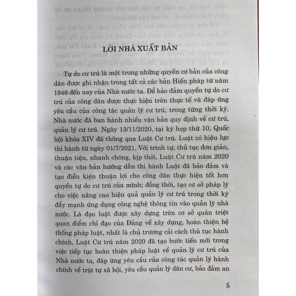 Sách-Bình Luận Khoa Học Luật Cư Trú