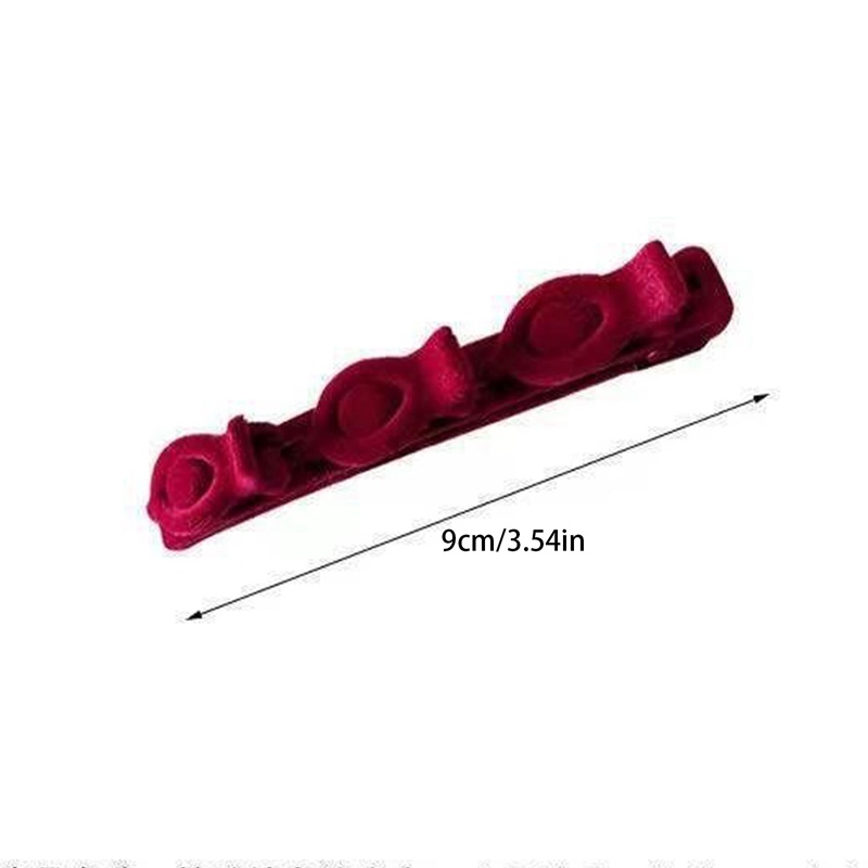 Ygt Kẹp Tóc Mỏ Vịt Bện Bằng Nhung Đơn Giản Cho Nữ