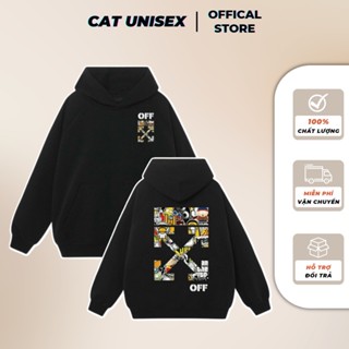 Áo Hoodie OFF - WHITE form rộng nam nữ, chất liệu nỉ bông ấm áp HD14