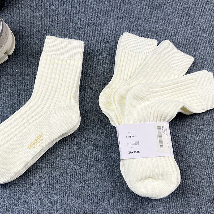 Vớ Cotton Màu Trơn In Chữ Segunda Phong Cách Hip Hop Thời Trang Cho Nam Và Nữ