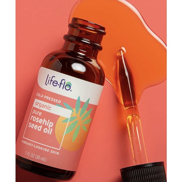 Dầu dưỡng ẩm Life-Flo Pure Rosehip Seed Oil 30ml | Lifeflo Organic & Cold Pressed Rose Hip - Dầu dưỡng hữu cơ ép lạnh