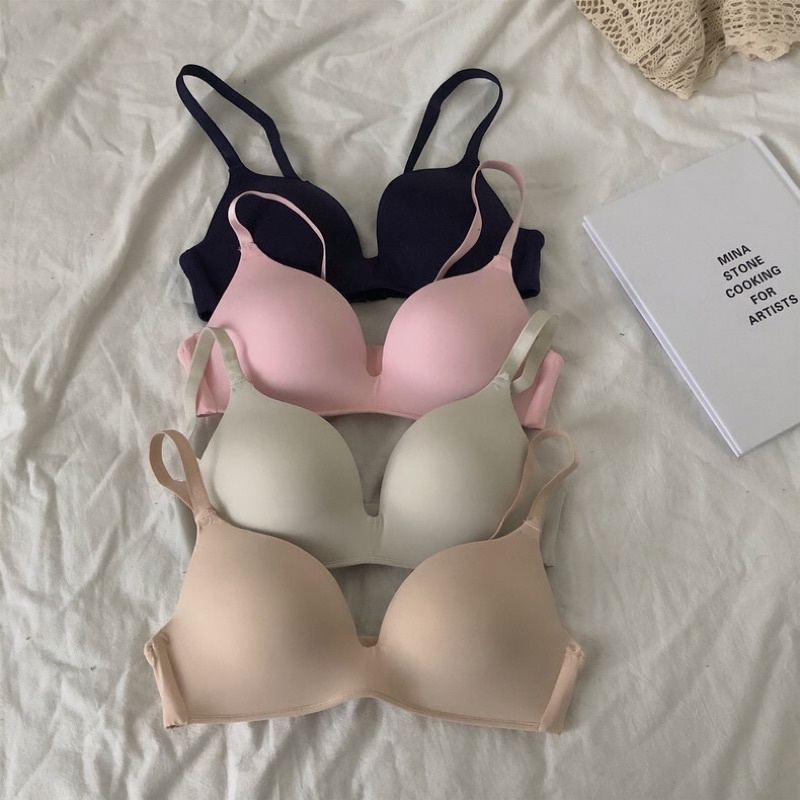 L2019 Áo ngực nữ su lạnh không gọng, mút mỏng - Áo lót nữ mềm mại, thoải mái.