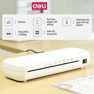 Máy ép plastic deli 2132 chính hãng khổ a4 - ép màng , ép ảnh poster e2132