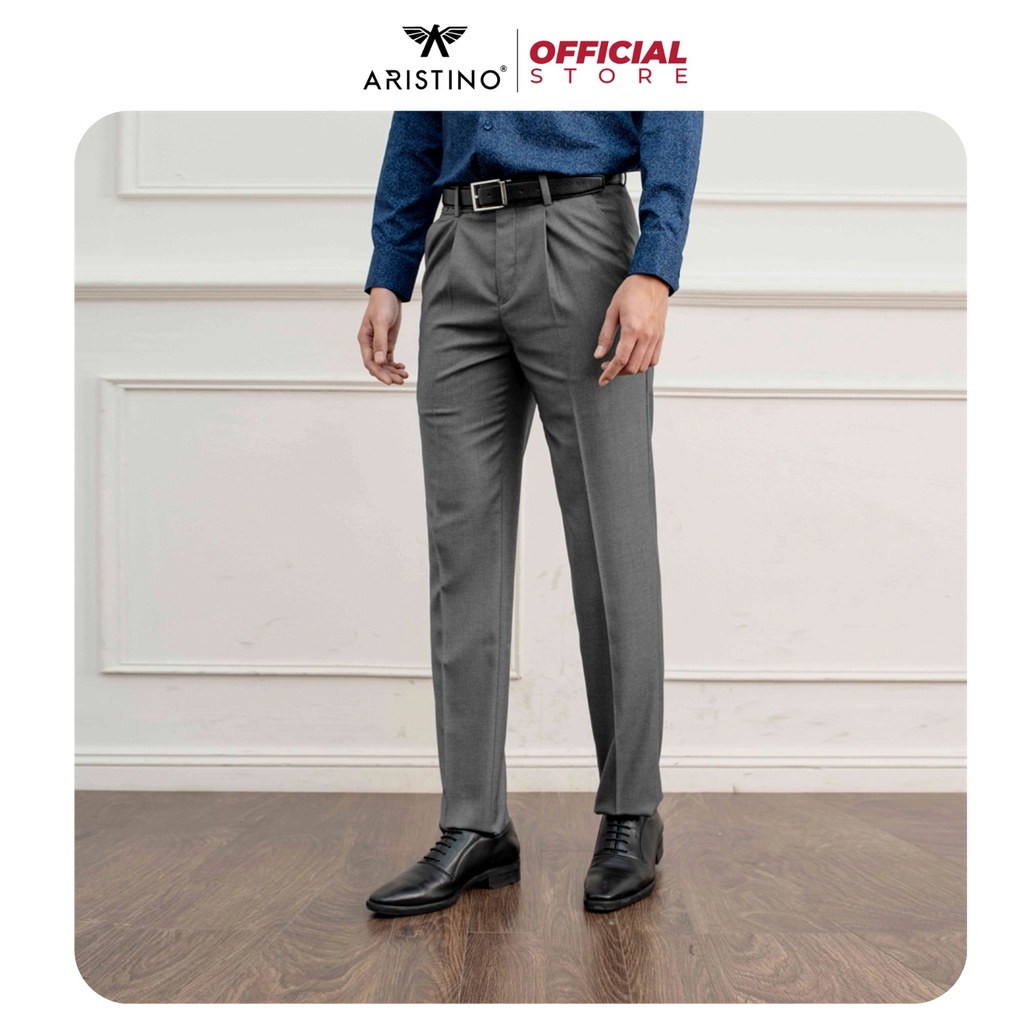 Quần tây âu nam ARISTINO ATRR12 công sở cao cấp dáng suông chống nhăn lịch lãm sang trọng