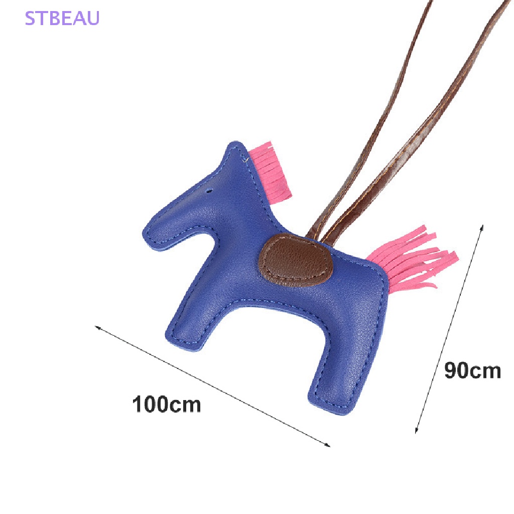 [Cxsteau] Móc Khóa Da PU Thủ Công Hình Ngựa Thời Trang Nổi Tiếng MME