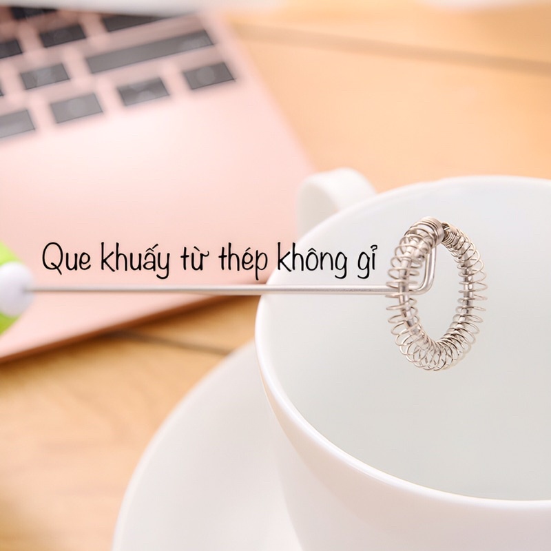 B01 - Máy Đánh Trứng Mini Cầm Tay - Tạo bọt Cafe - Đánh Kem- Đánh Trứng