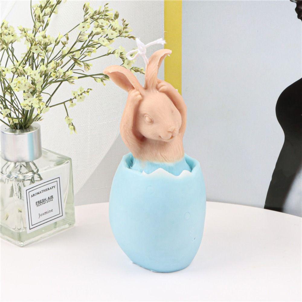 Khuôn Silicone Làm Nến Thủ Công Hình Thỏ Đáng Yêu