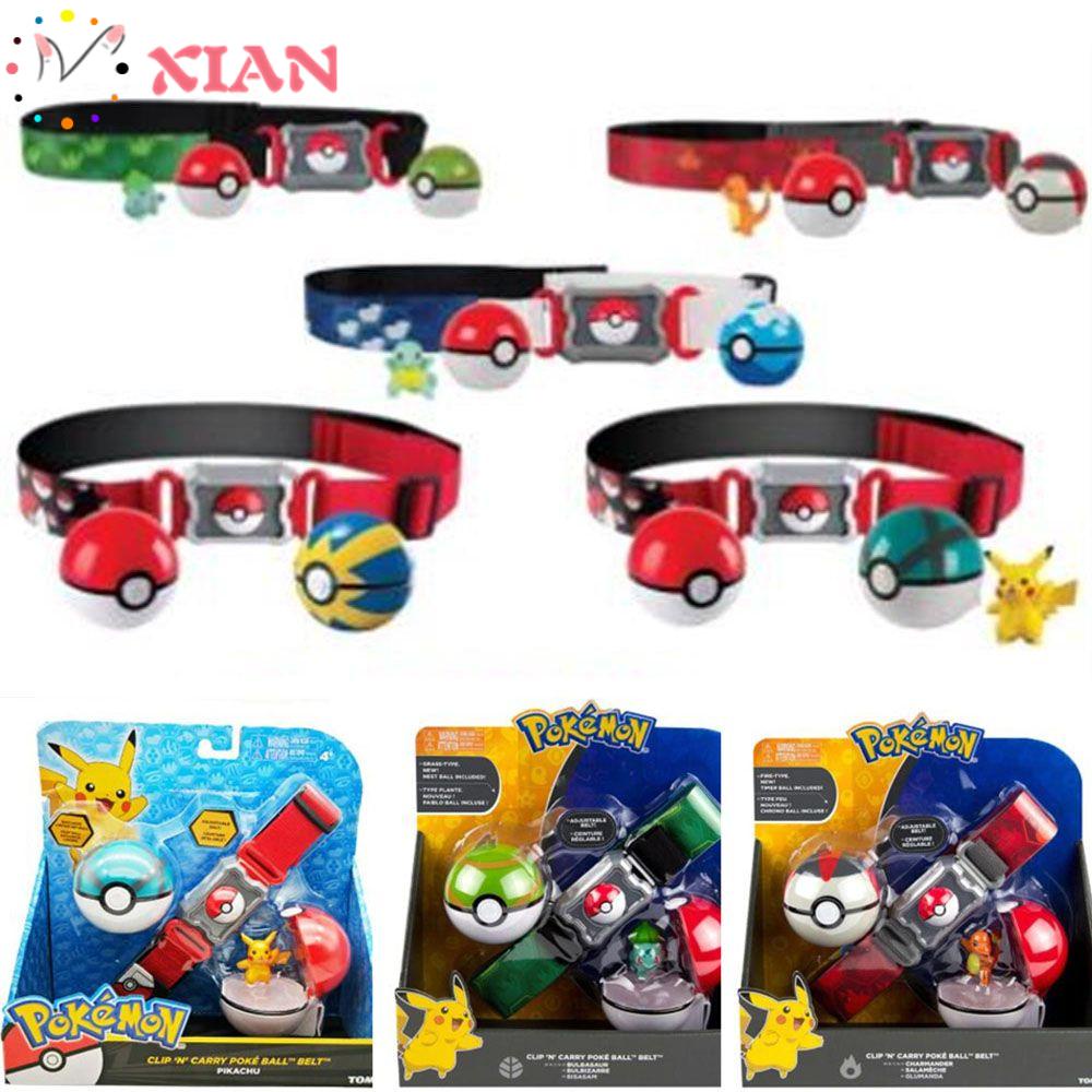 Xiantin Thắt Lưng Bóng Pokemon Kèm Hộp Mô Hình Đồ Chơi Cho Trẻ Em