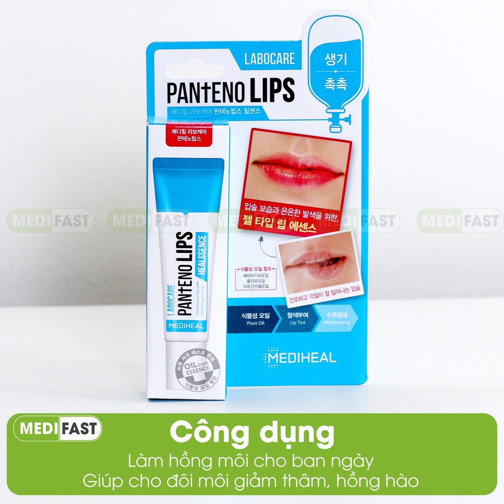 Son dưỡng Mediheal làm hồng và mềm môi, khử thâm, giảm nứt nẻ - Labocare Panteno Lips Healssence 10ml
