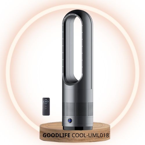 Quạt Không Cánh Lọc Không Khí UML018- Điều Khiển Cảm Ứng Hiện Thị 8 Tốc Độ Gió Điều Chỉnh Hướng 80 Độ