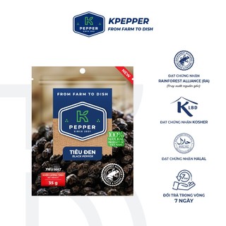Tiêu đen hạt K Pepper Gói 35g tiện lợi