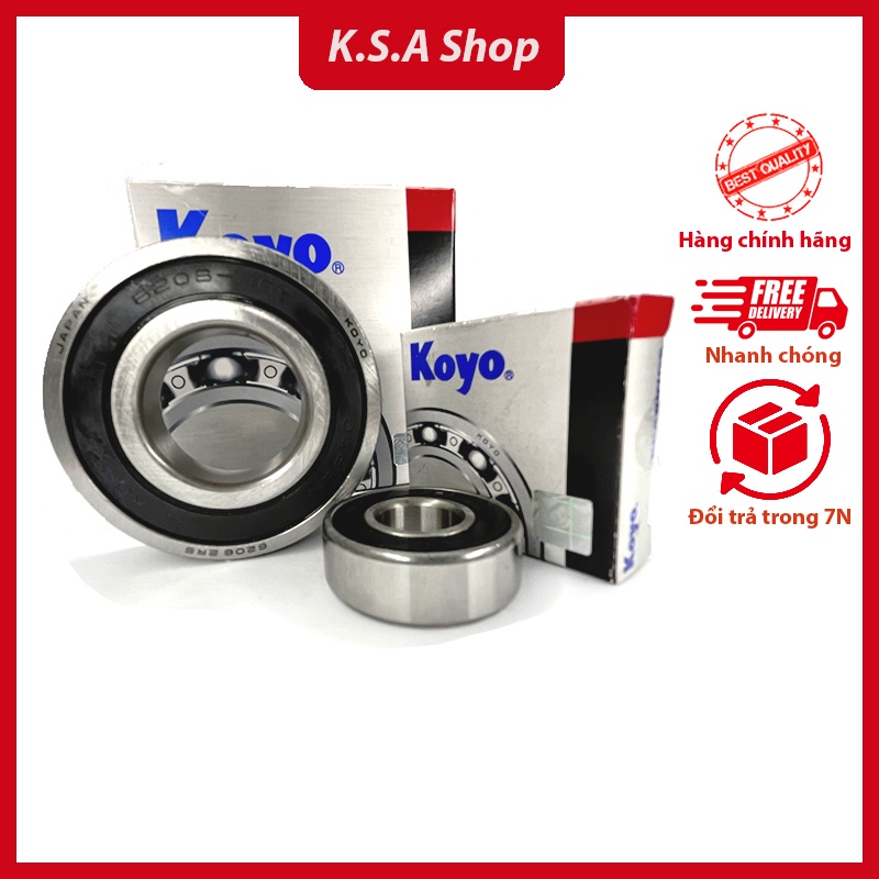 Vòng bi bạc đạn 6205 RS/CM NSX KOYO - hàng chất lượng, giá rẻ - K.S.A shop