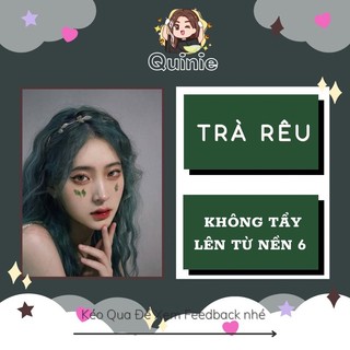 Thuốc nhuộm tóc màu trà rêu siêu dưỡng kèm trợ nhuộm bao tay lược
