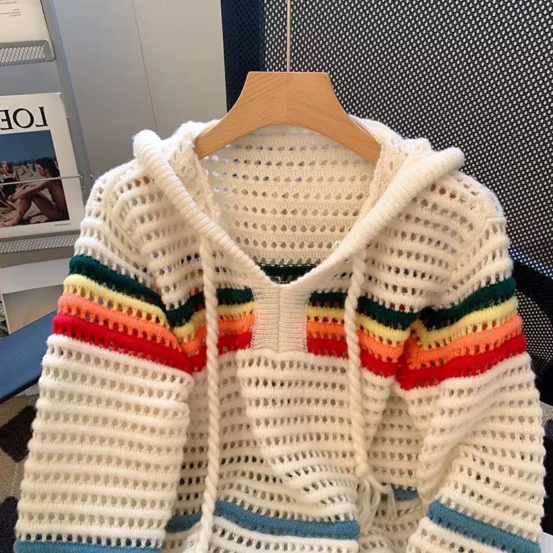 Áo len Hoodie lưới thời trang thể thao, năng động Hàn Quốc Elisa.offcal