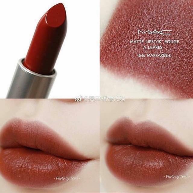 Son Mac Powder Kiss, thỏi son lì Mac màu 646 602 612 607 510