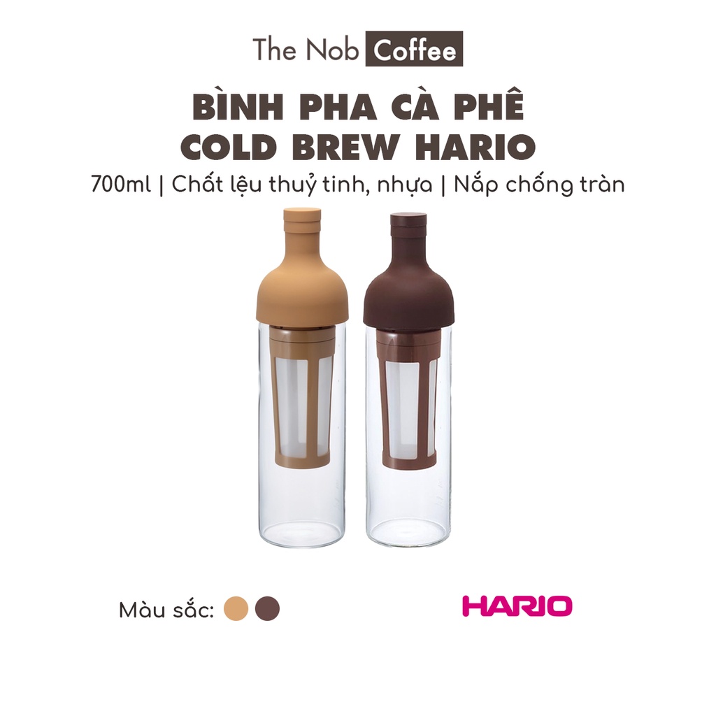 Chai Cold Brew Hario - Bình pha cà phê lạnh cao cấp 700ml