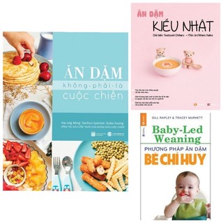 Sách - combo 3 cuốn ăn dặm kiểu nhật + ăn dặm không phải là cuộc chiến & ăn dặm không nước mắt