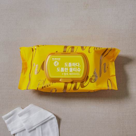 Khăn giấy ướt có nắp siêu dày, siêu tiết kiệm Hàn Quốc No Brand (100 miếng )