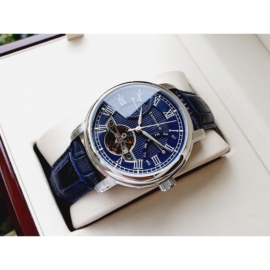 Đồng hồ nam dây da Thomas Earnshaw Longcase Double Retrograde ES 8169 02