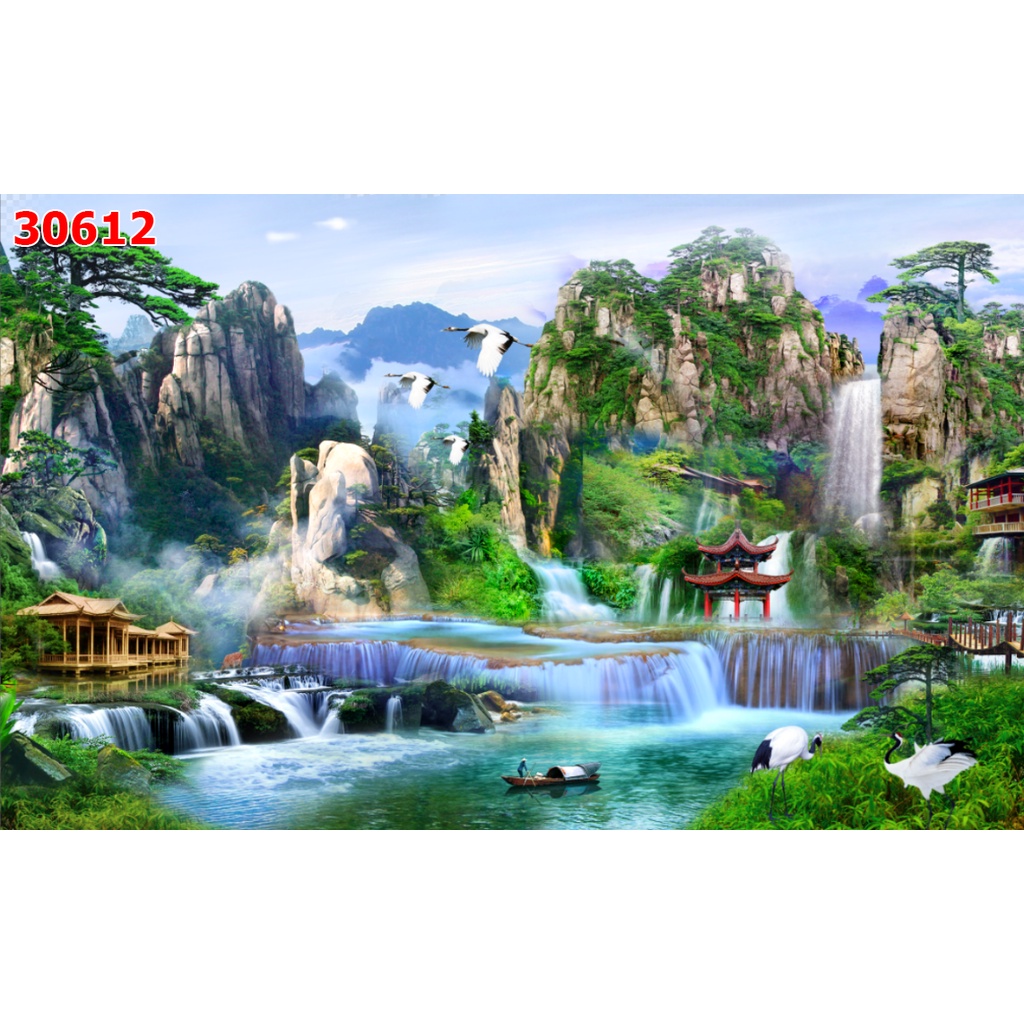 Tranh Sơn Thủy Nhiều Mẫu Lựa Chọn, đa dạng mẫu