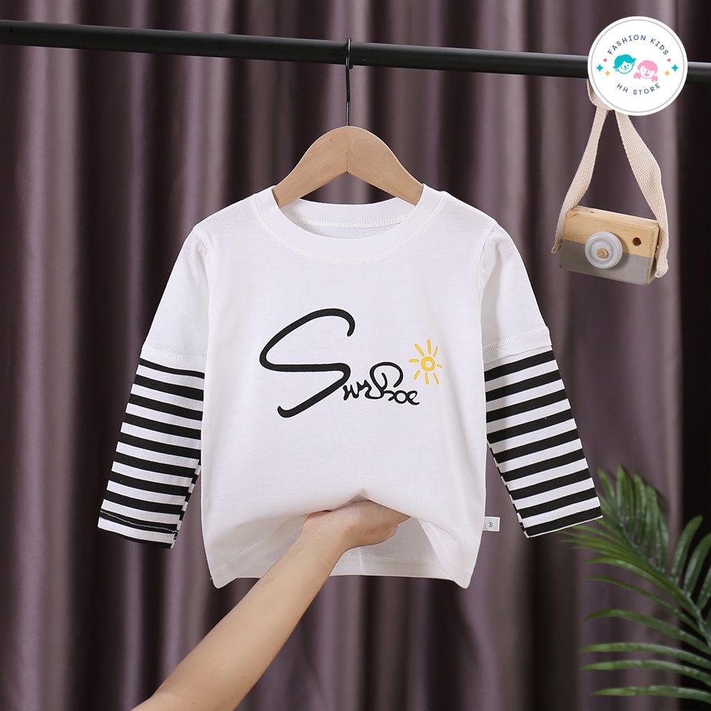 Áo Thun, Áo Dài Tay Bé Gái, Bé Trai Cotton, Áo Thu Đông Cho Bé  Từ 2,3,4,5,6 Tuổi