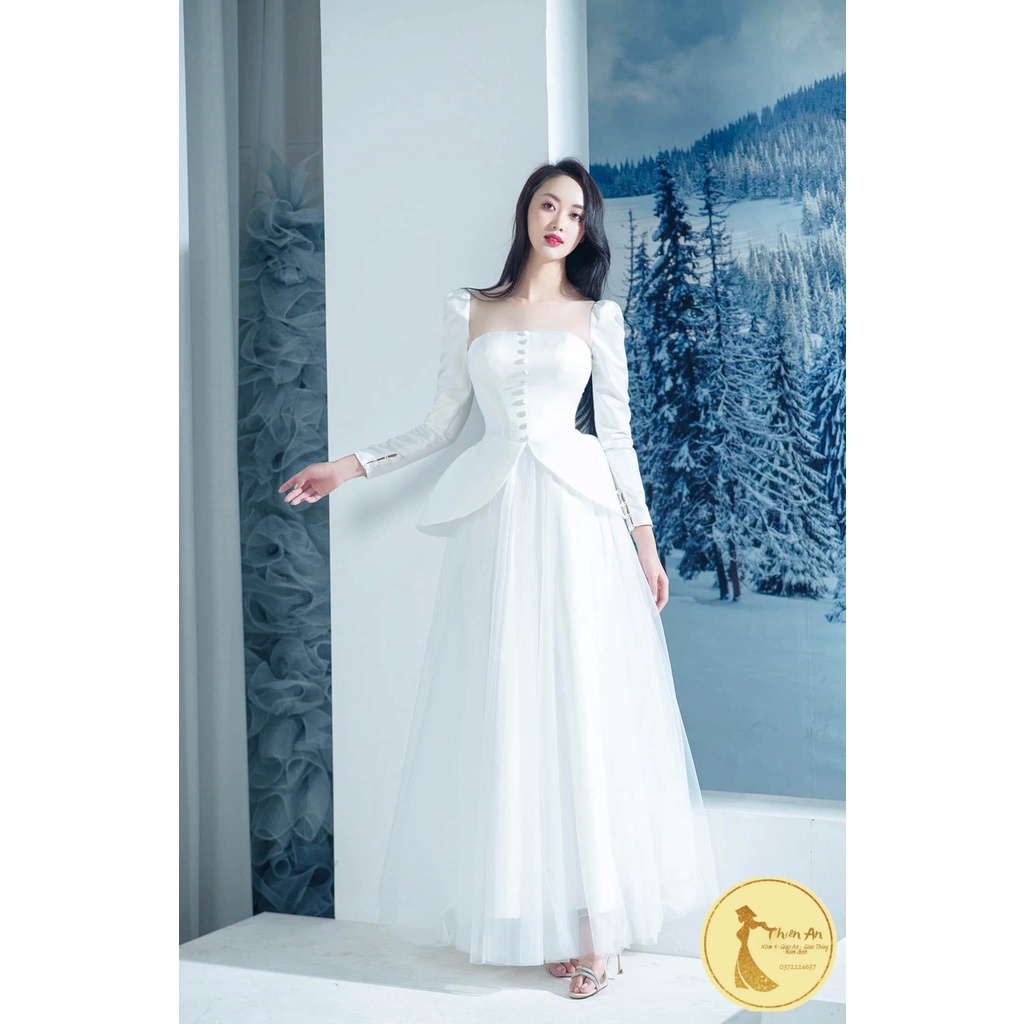 Váy Cưới SiLa 👗 Đơn Giản Sang Trọng - Váy Đi Bàn - Váy Đón Tiệc Cô Dâu 🦋