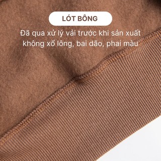 Áo Sweater Unisex Nỉ Bông Cao Cấp Form Basic BARRY - SU01