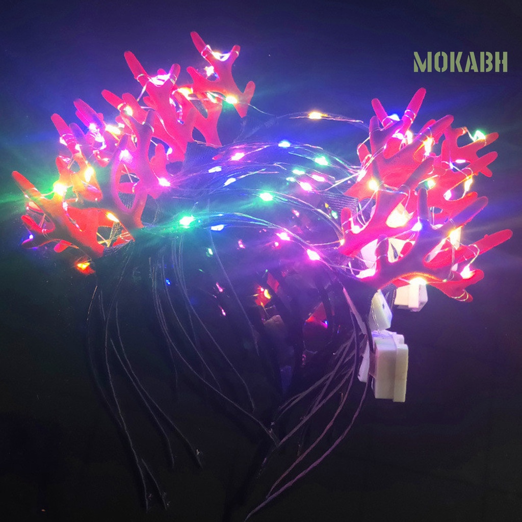Cài Tóc Hình Sừng Hươu Có Đèn LED Phát Sáng Dành Cho Nữ