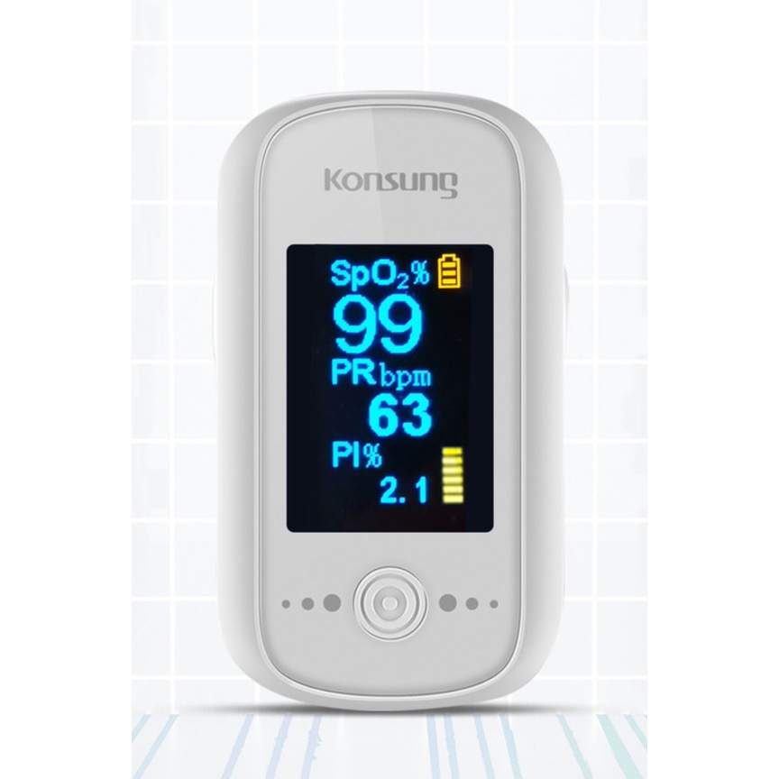 Máy đo SPO2 kẹp ngón tay Konsung F02W - hàng nhập khẩu
