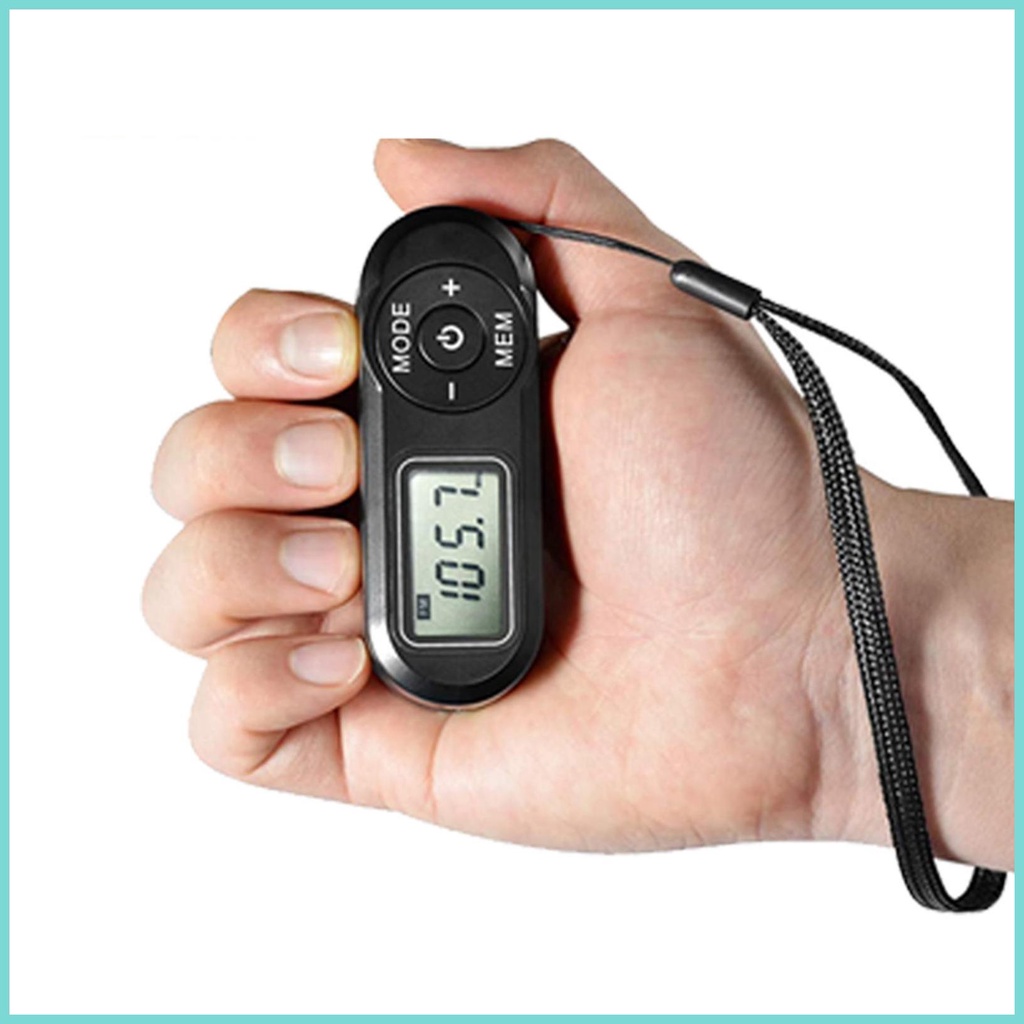 Đài FM Mini Bỏ Túi Có Tai Nghe Và Dây Đeo Với Màn Hình LCD servn servn