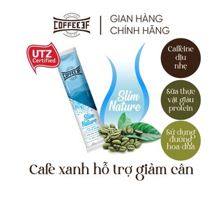 [Quà tặng 2 ] Cà phê hòa tan xanh hỗ trợ giảm cân gói 16g cafe xanh và đường hoa dừa Slim Nature - Coffee 3F (1 gói)